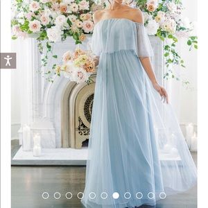 Revelry Abigail Tulle Dress in Powder Sky